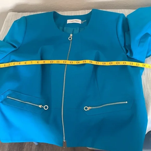 Calvin Klein blue dress blazer suit jacket 18W new with tags - Picture 12 of 13